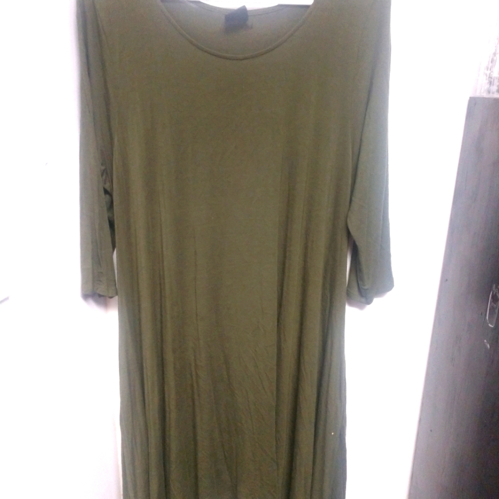 XL Olive Green Agnes and Dora Dress
